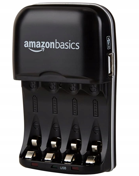 Ładowarka amazon basic battery charger AA, AAA,USB 12870957482