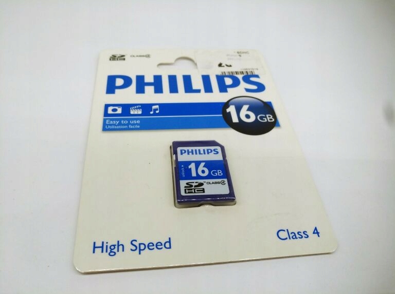 KARTA PAMIĘCI PHILIPS SDHC CLASS4 16GB
