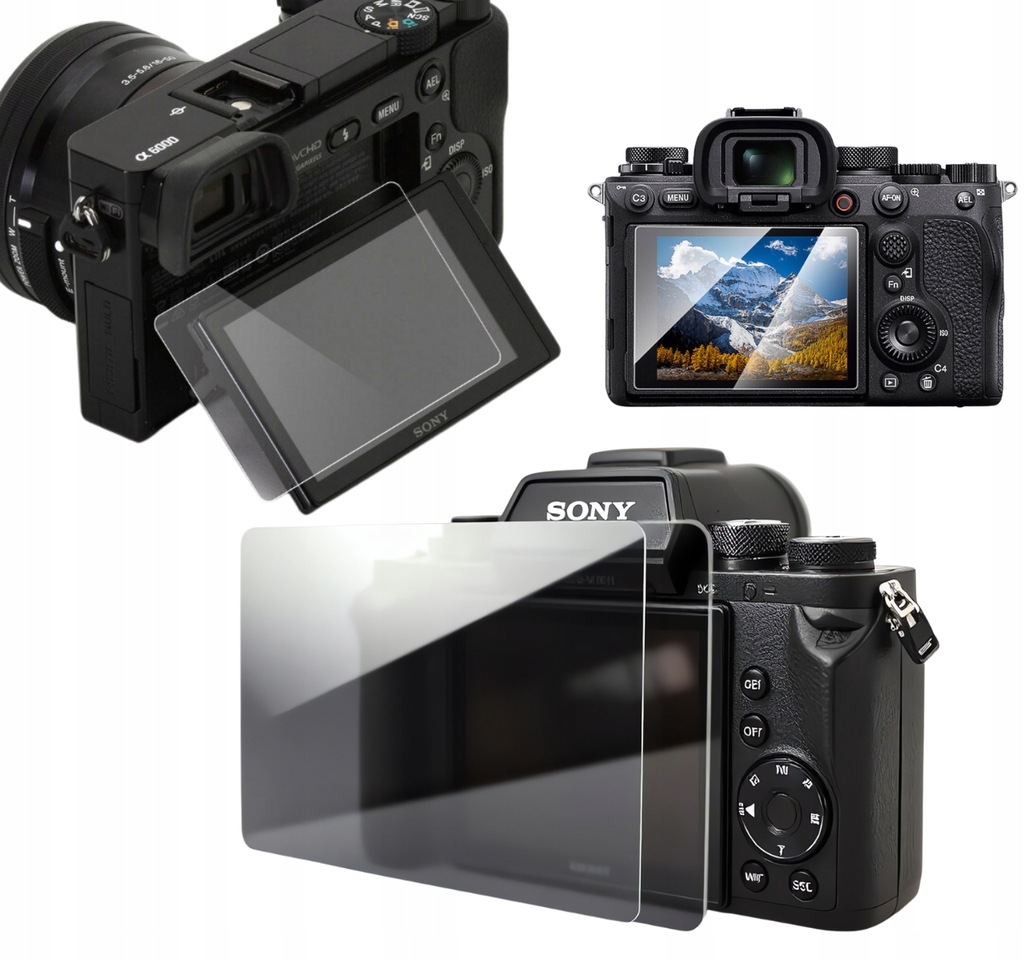 SZKŁO HARTOWANE OCHRONA EKRANU LCD DO SONY A7M3 A7M2 A7II A7III A7R2 0,26MM