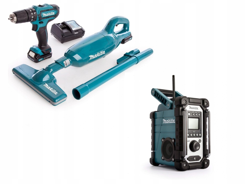 RADIO BUDOWLANE MAKITA DMR107 + WKRĘTARKA + GRATIS