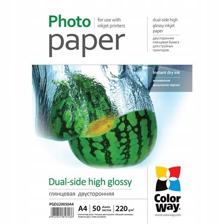 ColorWay High Glossy dual-side Photo Paper, 50 she