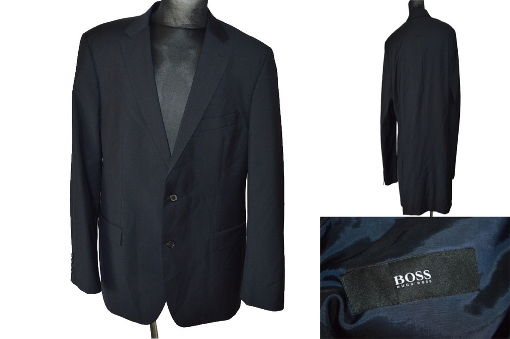 HUGO BOSS PAOLINI ELEGANCKA MARYNARKA 106 GRANAT