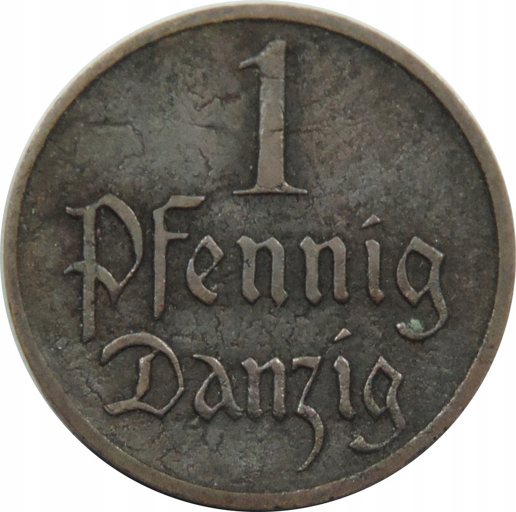 MONETA OBIEGOWA - WOLNE MIASTO GDAŃSK - 1 FENIG -OY337