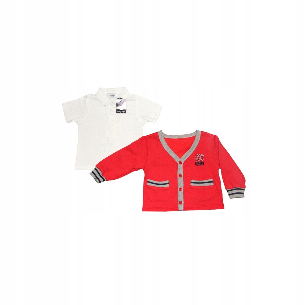 Koszulka POLO i bluza EARLY DAYS PRIMARK 18-24m 86