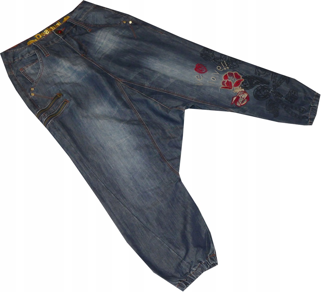 DESIGUAL_40/42_SPODNIE jeans PUMPY 102