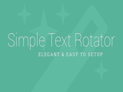 Wtyczka Simple Text Rotator Wordpress Plugin