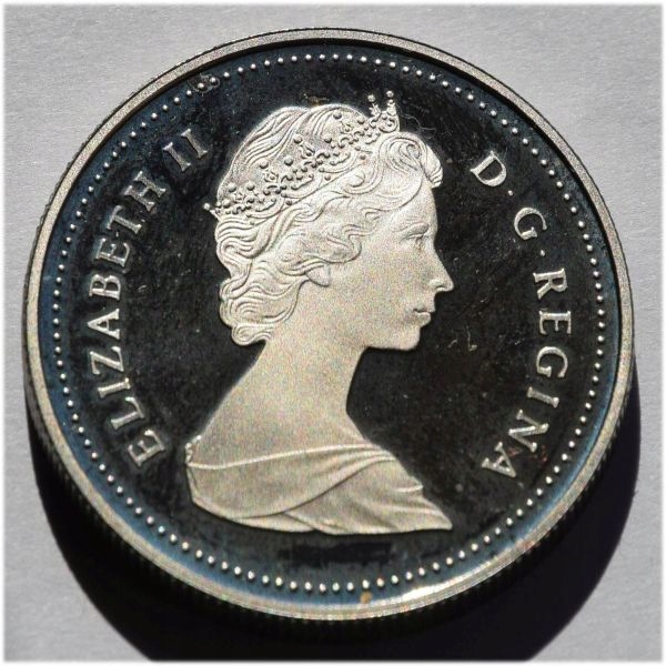 Kanada 1 dolar 1986 Stan I Menniczy Nikiel Proof