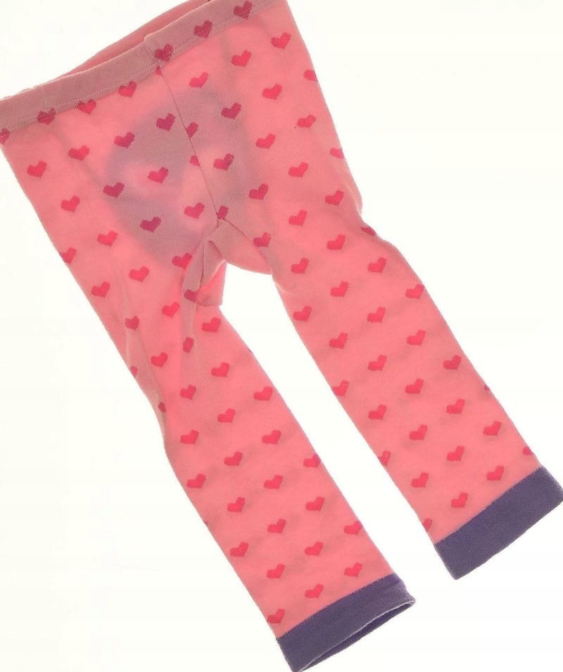 BUSHA _ RÓŻOWE LEGGINSY W SERCA _ 2-3 lata 98cm