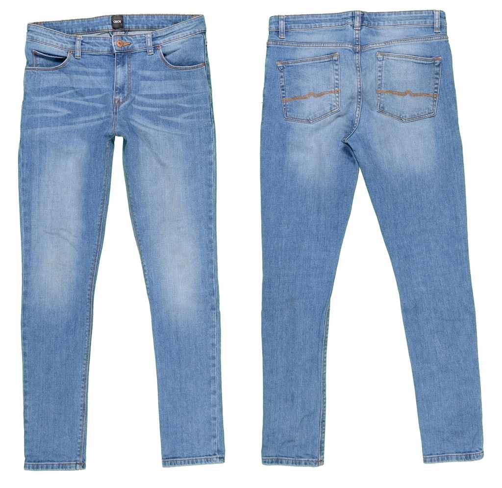 ASOS jeansy męskie ze streczem rurki SLIM W32