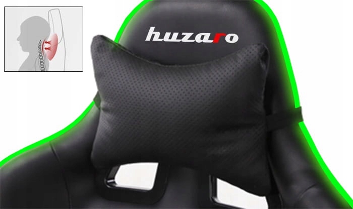 Fotel Gamingowy HUZARO FORCE 6.0 RGB LED DLAGRACZY - 8513281007 - oficjalne archiwum Allegro