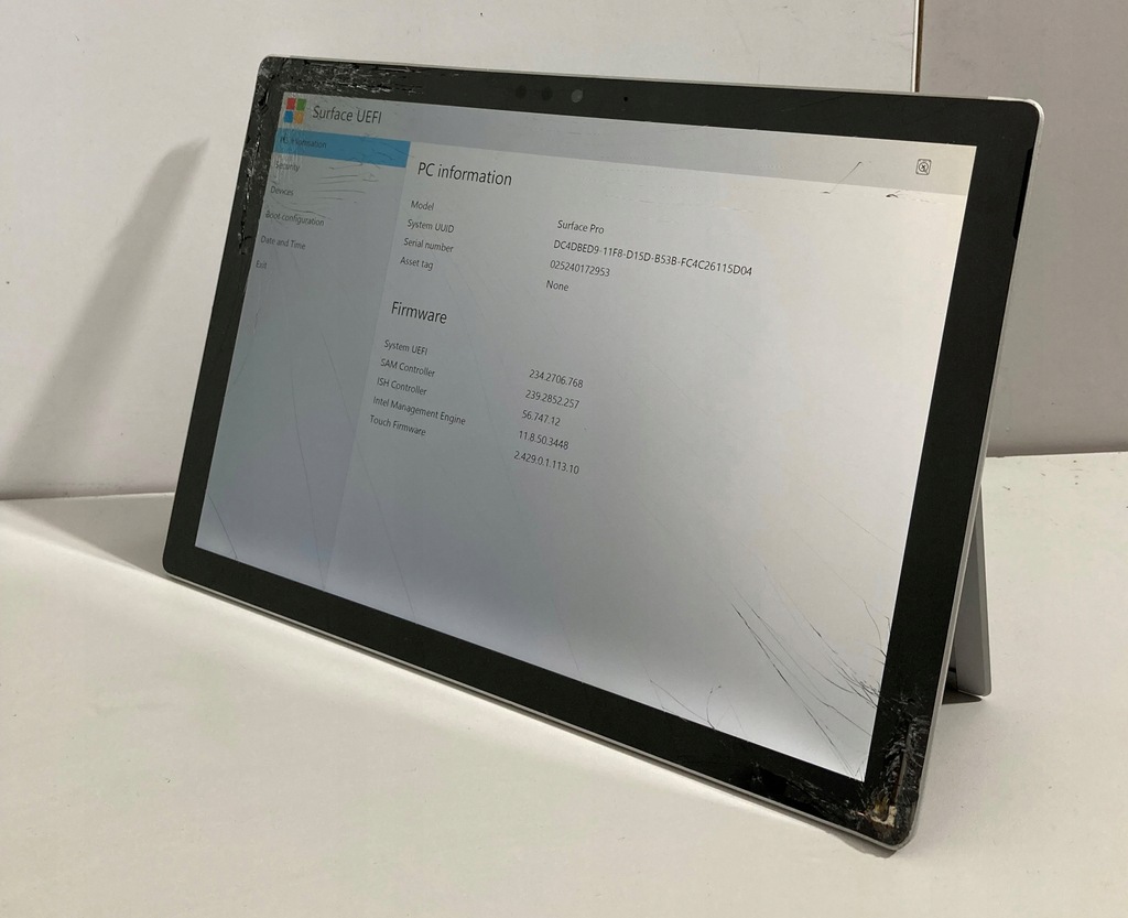 Microsoft Surface Pro 5 12,3" 8 GB /256GB W631KTL 14525680695 oficjalne archiwum Allegro