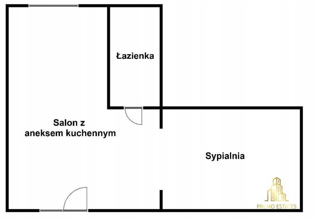 Mieszkanie, Kraków, Podgórze, 33 m²