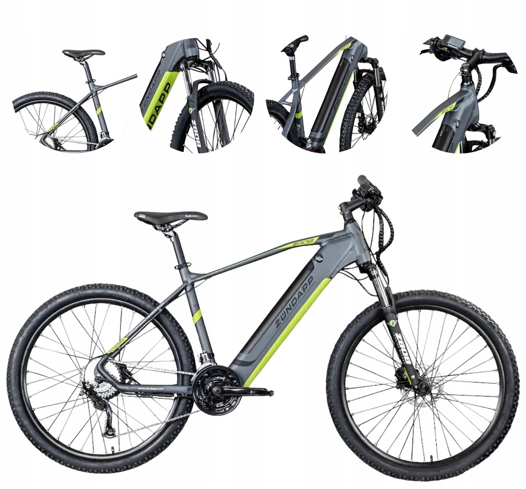 Górski Rower Elektryczny Koła 27,5 MTB Wspomaganie Hardtail Damski Męski
