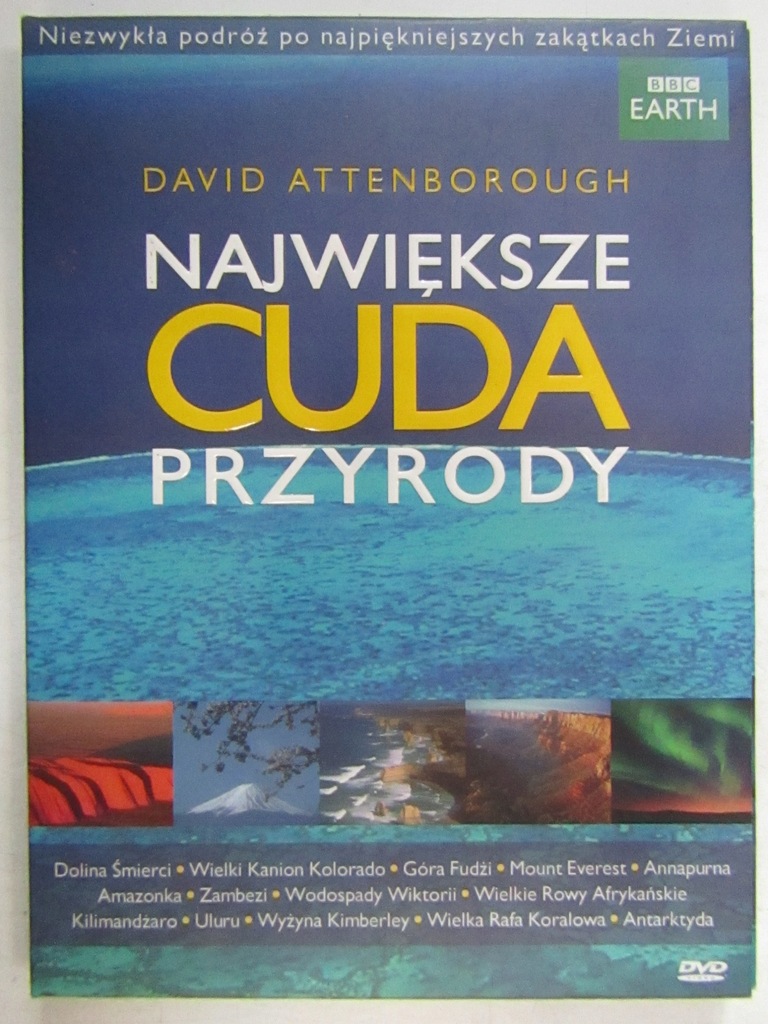 DVD DAVID ATTENBOROUGH NAJWIĘKSZE CUDA PRZYRODY