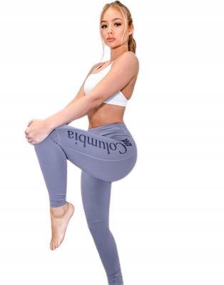 COLUMBIA LEGGINSY DAMSKIE SPORTOWE FIOLET L DUA