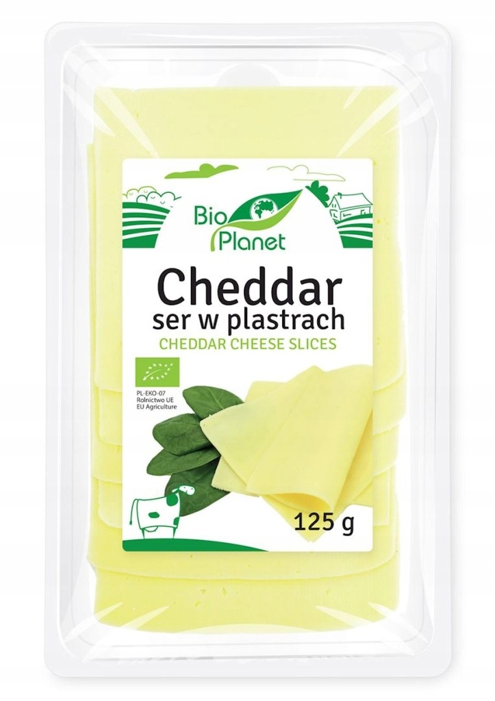 SER CHEDDAR PLASTRY BIO 125 g - BIO PLANET