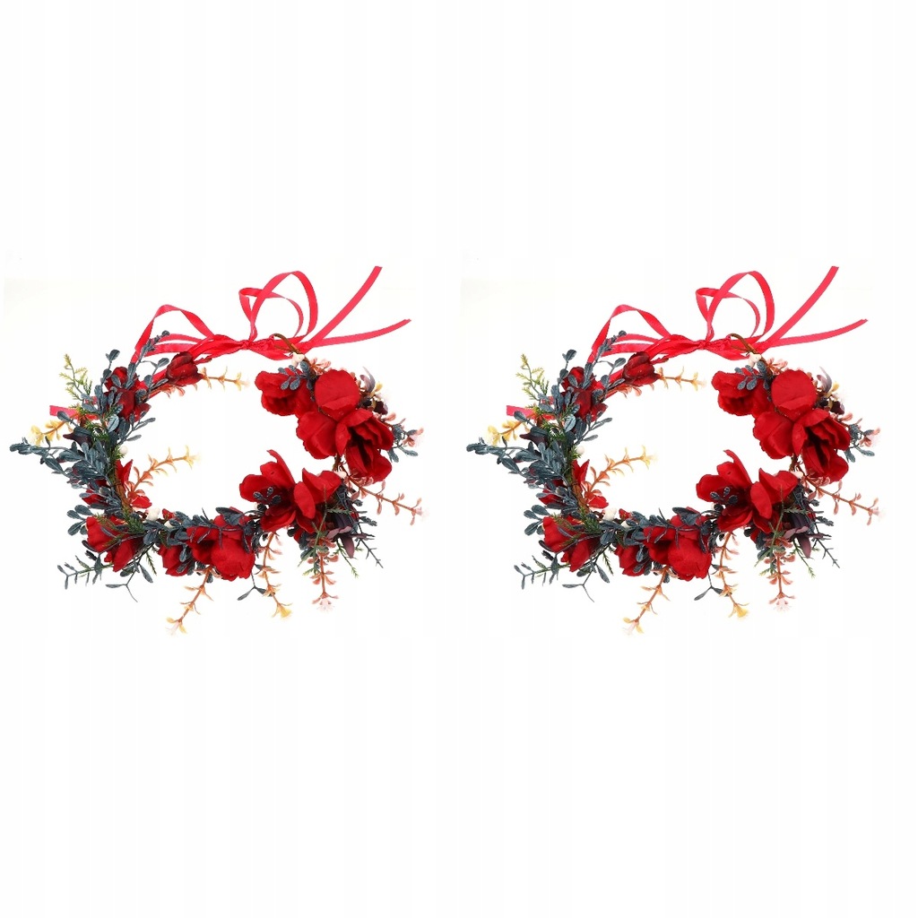 WEDDING FLOWER FALL CHRISTMAS WREATH TIARA HAIR A