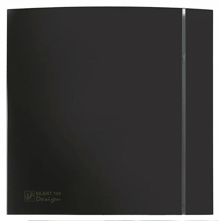 Wentylator łazienkowy SILENT 100 CRZ BLACK DESIGN 4C czarny