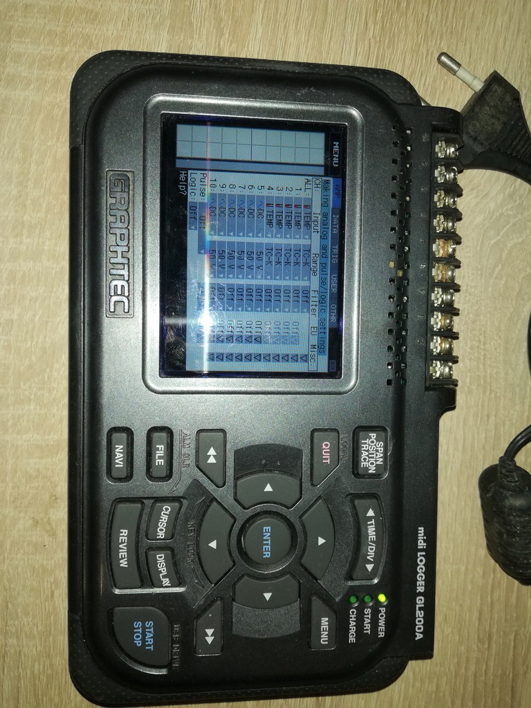 Rejestrator parametrów graphtec midi logger GL200A - 8439758823