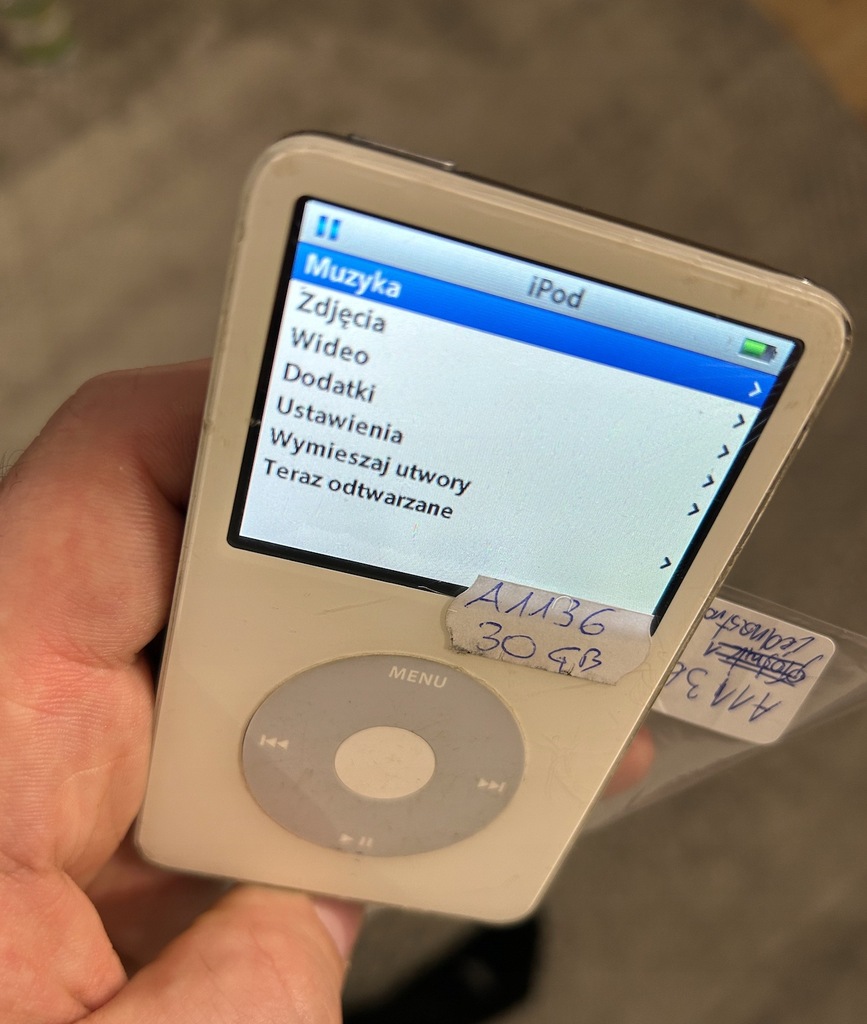 Apple iPod classic 30 GB zabytek a1136 - 13342488324 - oficjalne