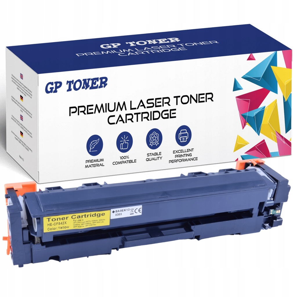 TONER DO HP COLOR LASERJET PRO MFP M281FDW MFP M281fw M254 nw CF542X ŻÓŁTY