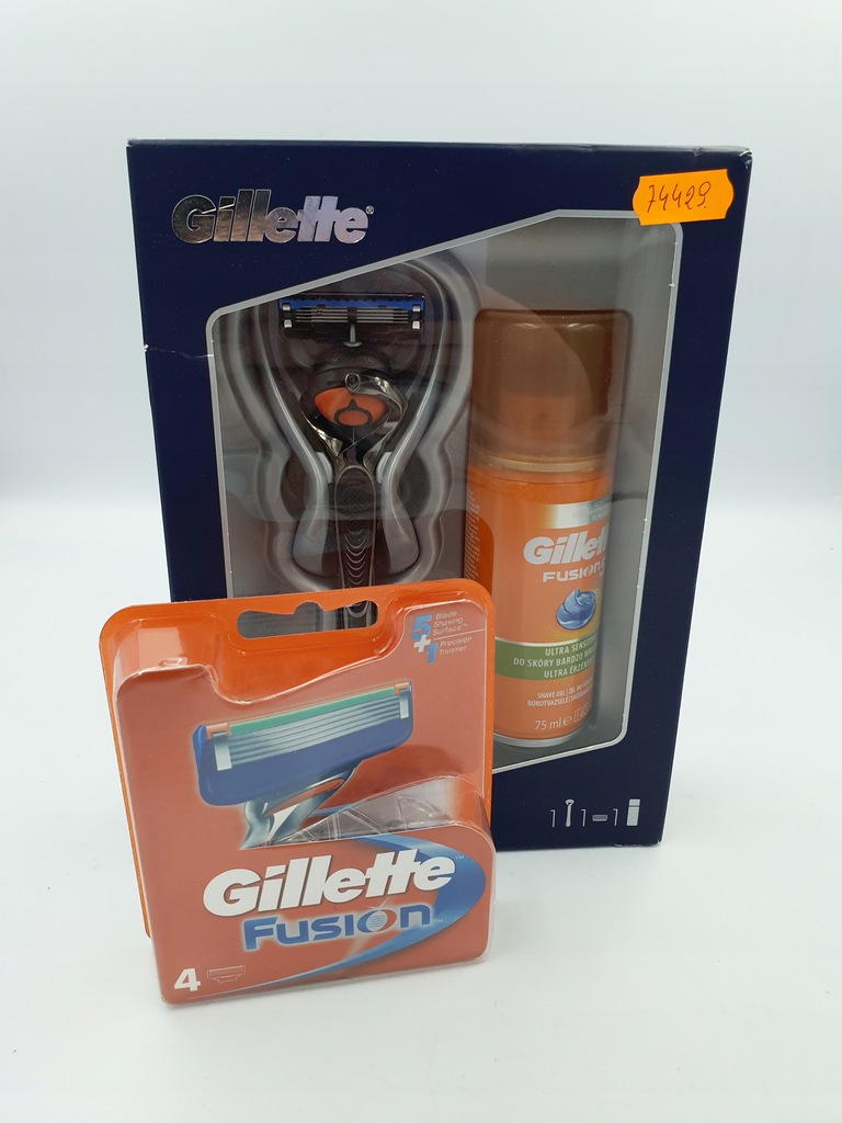 MASZYNKA GILLETTE FUSION +WKŁADY +PIANKA 74429T