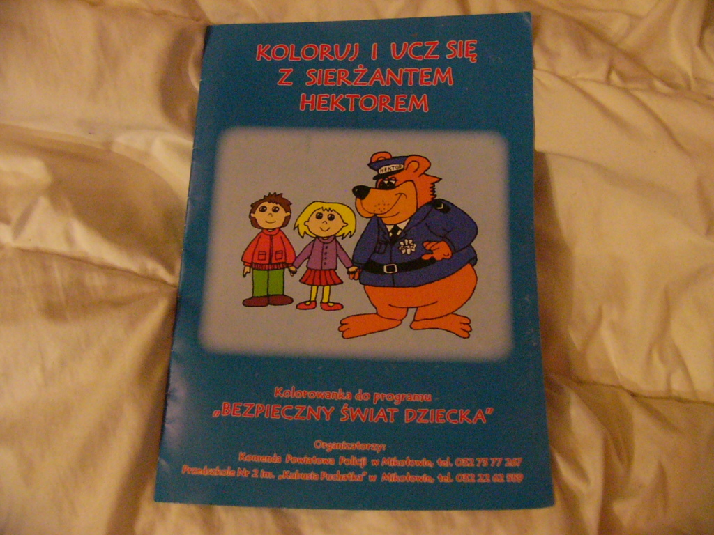 POLICJA - kolorowanka edukacyjna malowanka