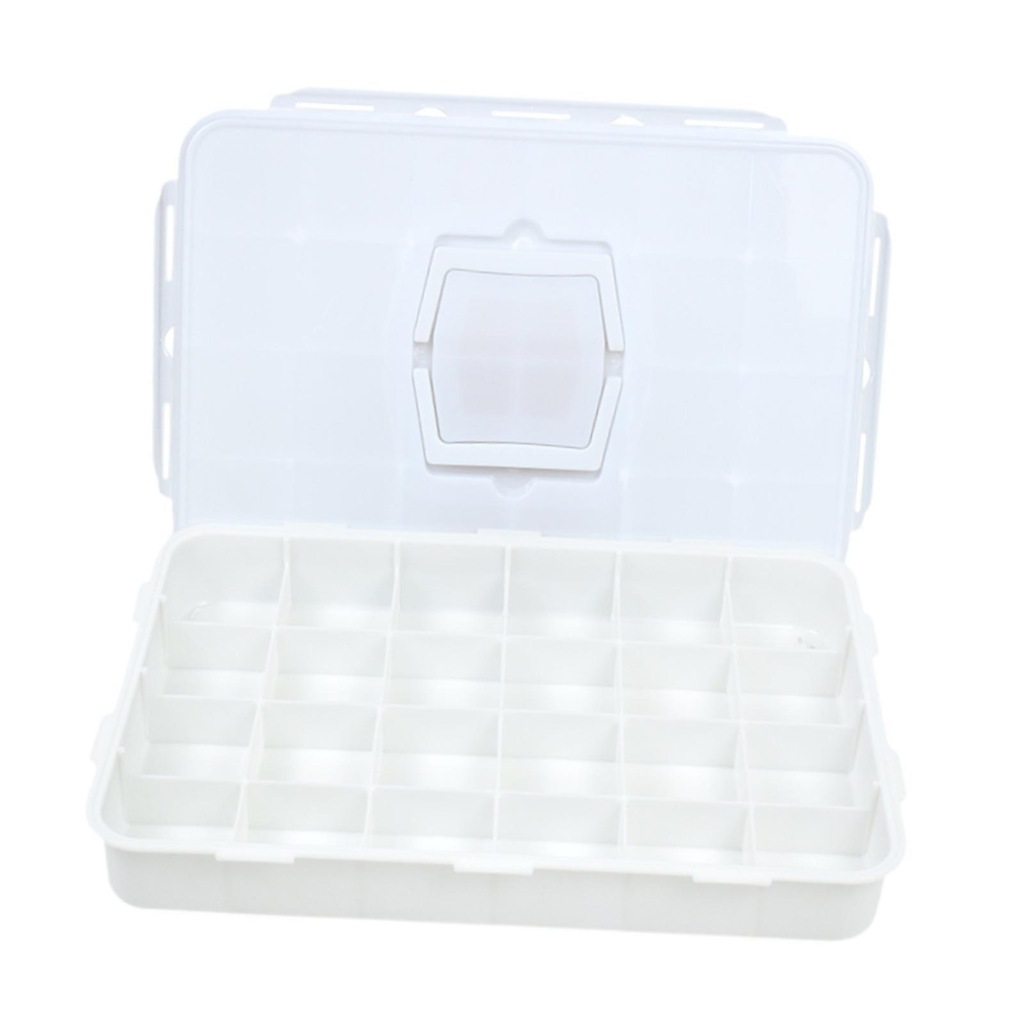 Paint Palette 24 Grid with Lid Watercolor Palette Paint Case Gouache Mixing