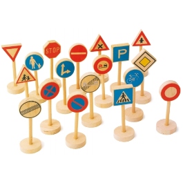 Znaki drogowe dla dzieci do zabawy (18 elementów)