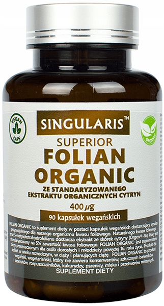 Singularis Superior Folian Organic 400mcg 90 kaps