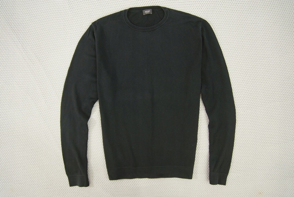 JOOP! * SLIM FIT CZARNY KLASYCZNY SWETER * R. 48