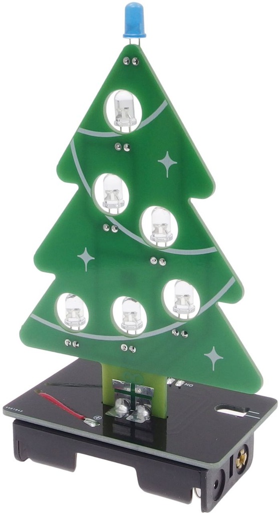 Świąteczna choinka, Bożonarodzeniowe drzewko LED, DIY, AVTXMAS1