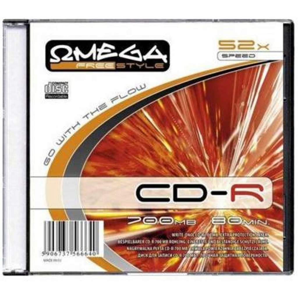 Płyta CD-R 700MB OMEGA SLIM 52x 56663