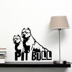 Pit Bull Naklejka na ścianę auto Pies