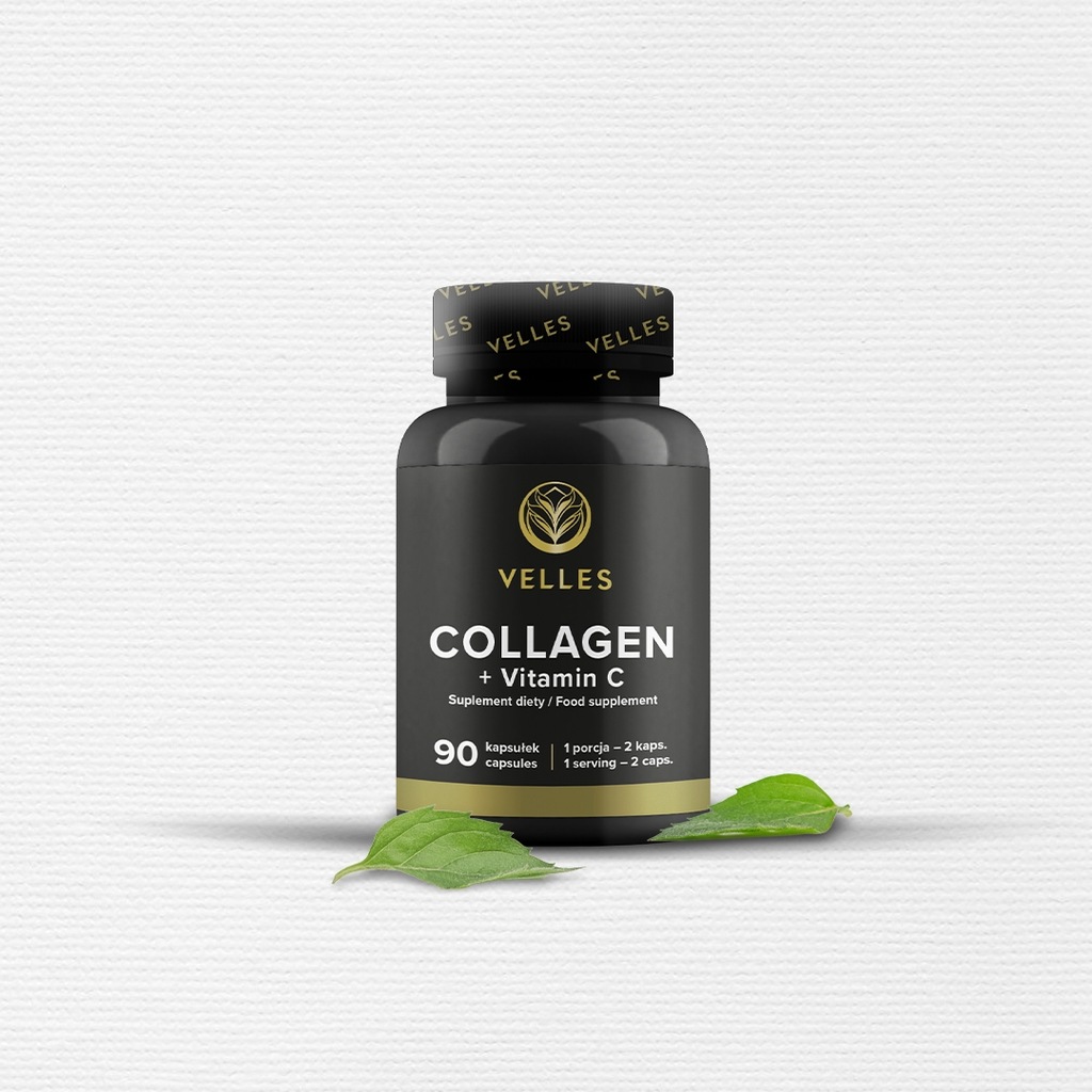 VELLES KOLAGEN COLLAGEN + WIT C skóra włosy paznokcie 90 KAPSUŁEK