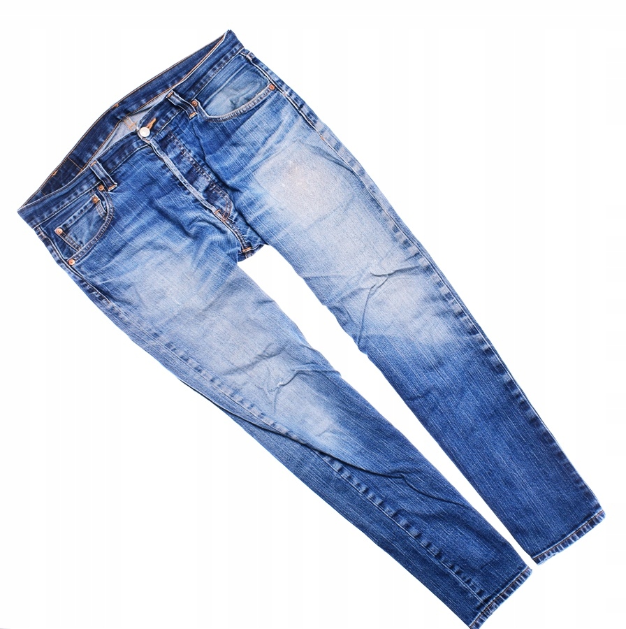 9207-14 LEVI'S 501 s#k SPODNIE JEANS WYCIERANE W36