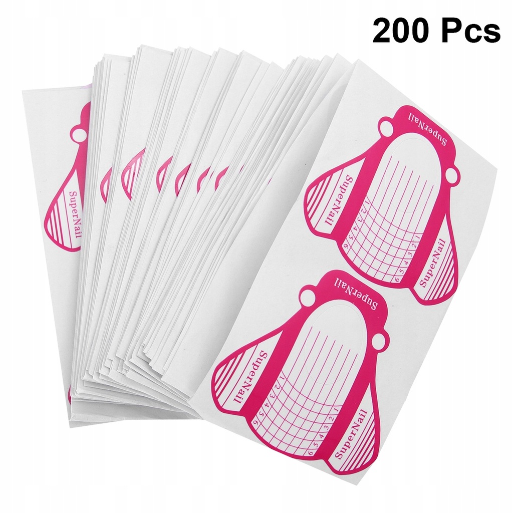 200pcs Fashion Nail Guide Art Stickers Nail Forms