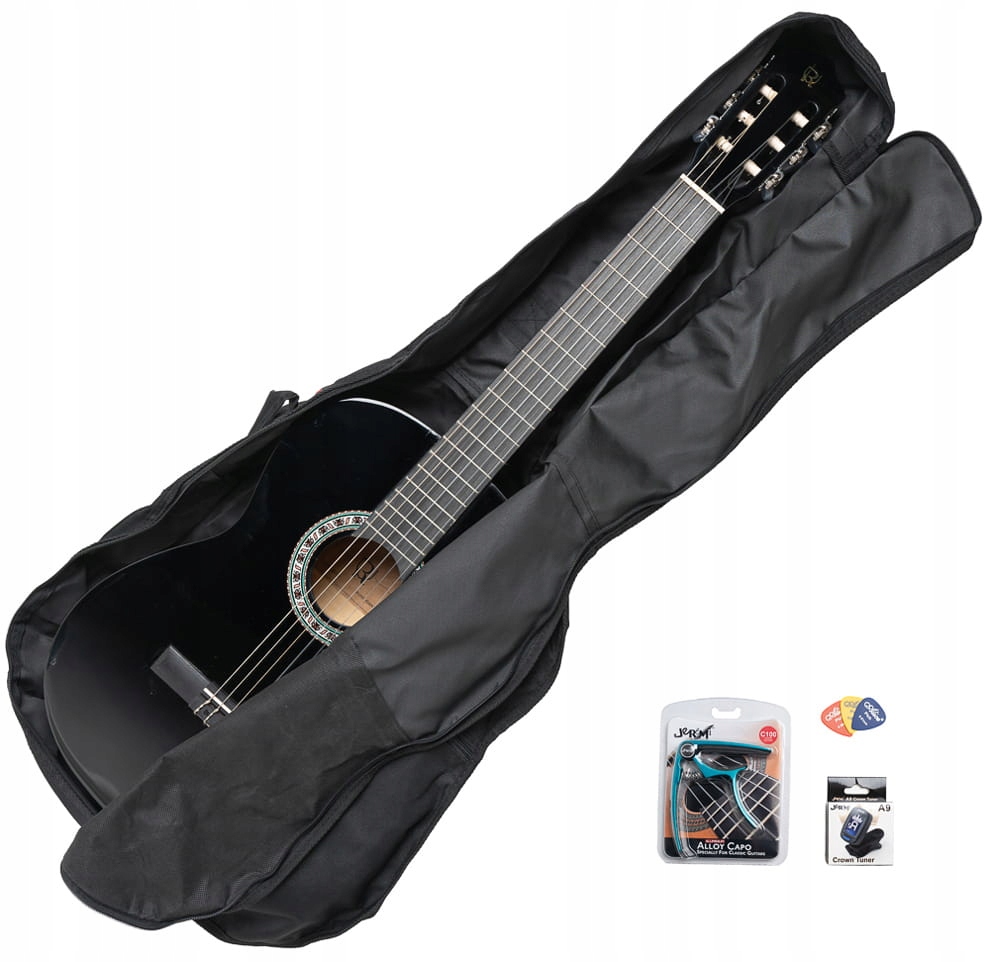 Remero 4/4 BK Pack gitara klasyczna z akcesoriami