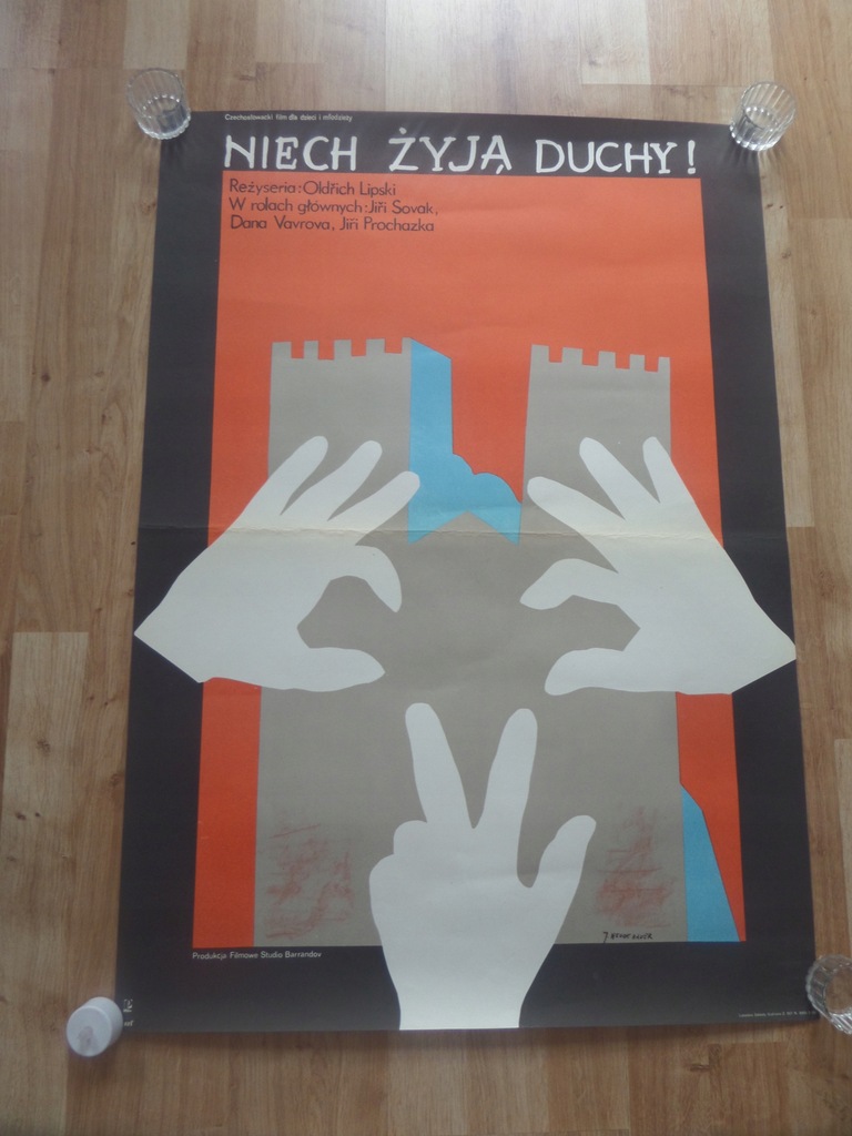 POLSKI PLAKAT NIECH ŻYJĄ DUCHY lata 70 te