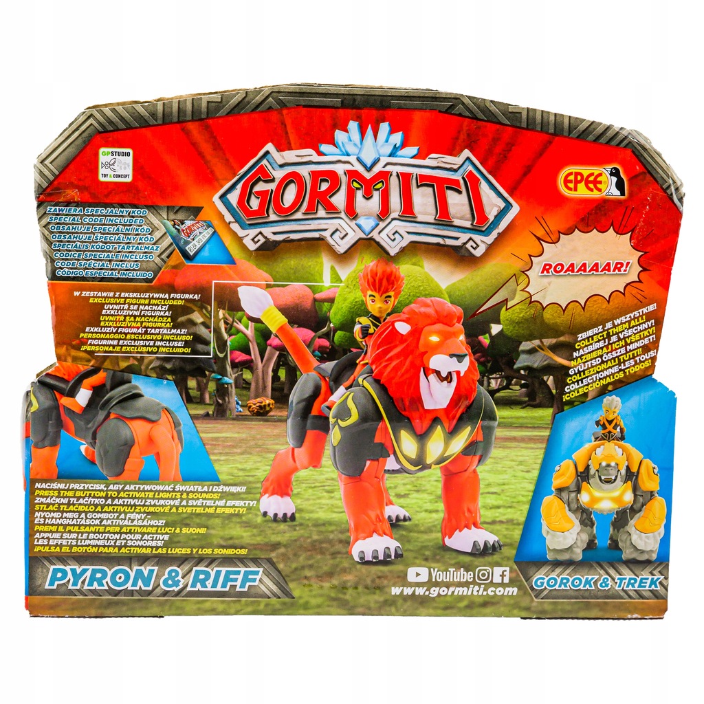 Action Figure Gorok Gormiti Gormiti Hyperbeast Deluxe Gorok And