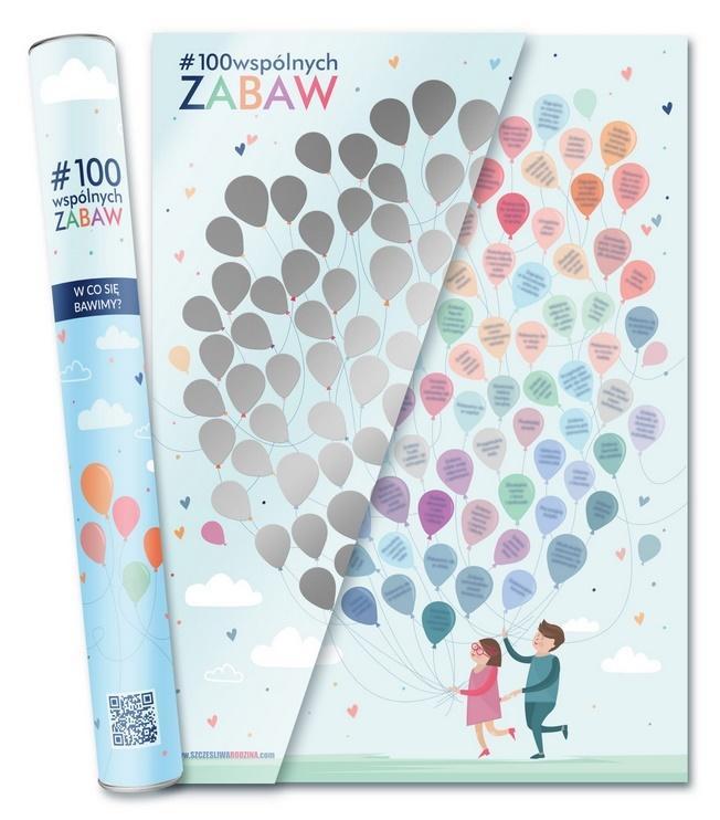 PLAKAT ZE ZDRAPKĄ DLA DZIECI #100WSPÓLNYCHZABAW