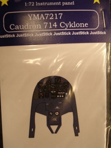 1:72 Caudron 714 Cyklone zegary Yahu Models YMA7217