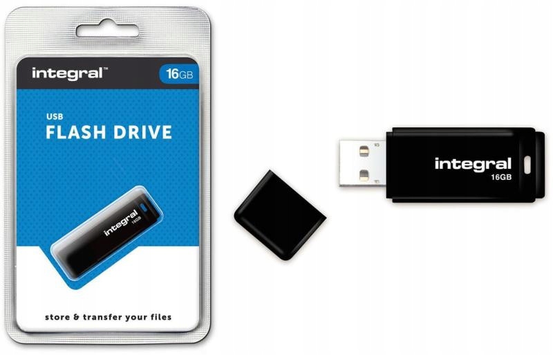 Pendrive (Pamięć USB) INTEGRAL 16 GB USB 2.0 Czarn