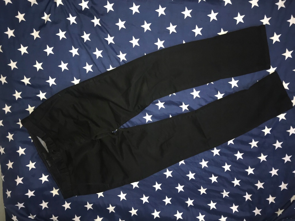 Zara Basic Man spodnie czarne chinosy L/M
