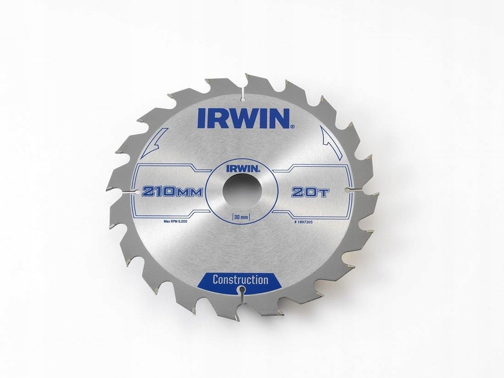 PIŁA TARCZOWA 250x30x3,0mm 40z ATB CONSTRUCTION IRWIN