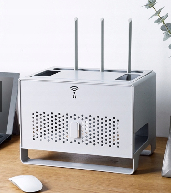 SKRZYNKA POJEMNIK ORGANIZER NA KABLE ROUTER