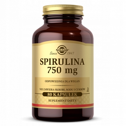 Spirulina 750 mg 80 kapsułek Solgar