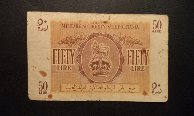 LIBIA , 50 lirów 1943 TRIPOLITANIA