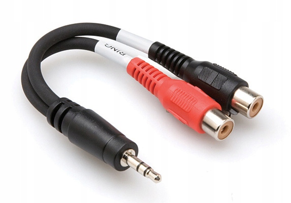 Hosa - Kabel Breakout TRS 3.5mm - 2 x gniazdo RCA