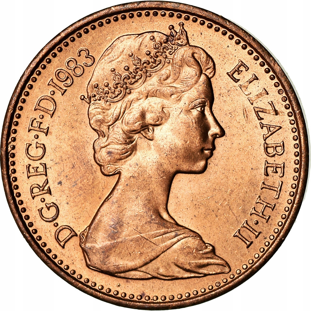 Moneta, Wielka Brytania, Elizabeth II, Penny, 1983